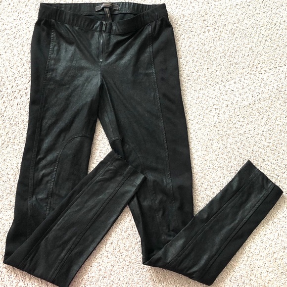 BCBGMaxAzria Pants - BCBG skinny straight leg faux leather leggings. XS